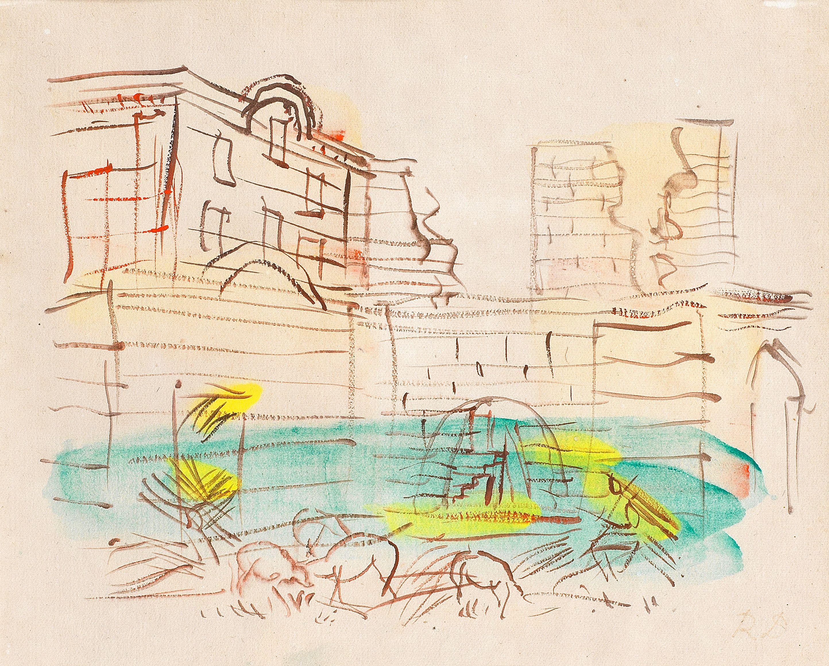 Raoul Dufy - Étude pour \'Les nourritures terrestres\' d\'André Gide