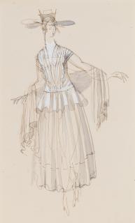 Raoul Dufy - Études de mode three 31.5 x 24cm (12 3/8 x 9 7/16in); the fourth 31.1 x 20.3cm (12 1/4 x 8in). (4)