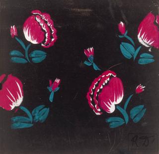 Raoul Dufy - Fleurs en fond noir