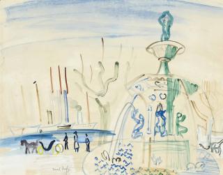 Raoul Dufy - Fontaine à Cannes