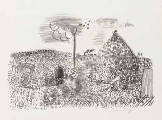 Raoul Dufy - La Batteuse de blé