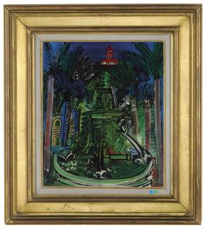 Raoul Dufy - La fontaine à Hyères