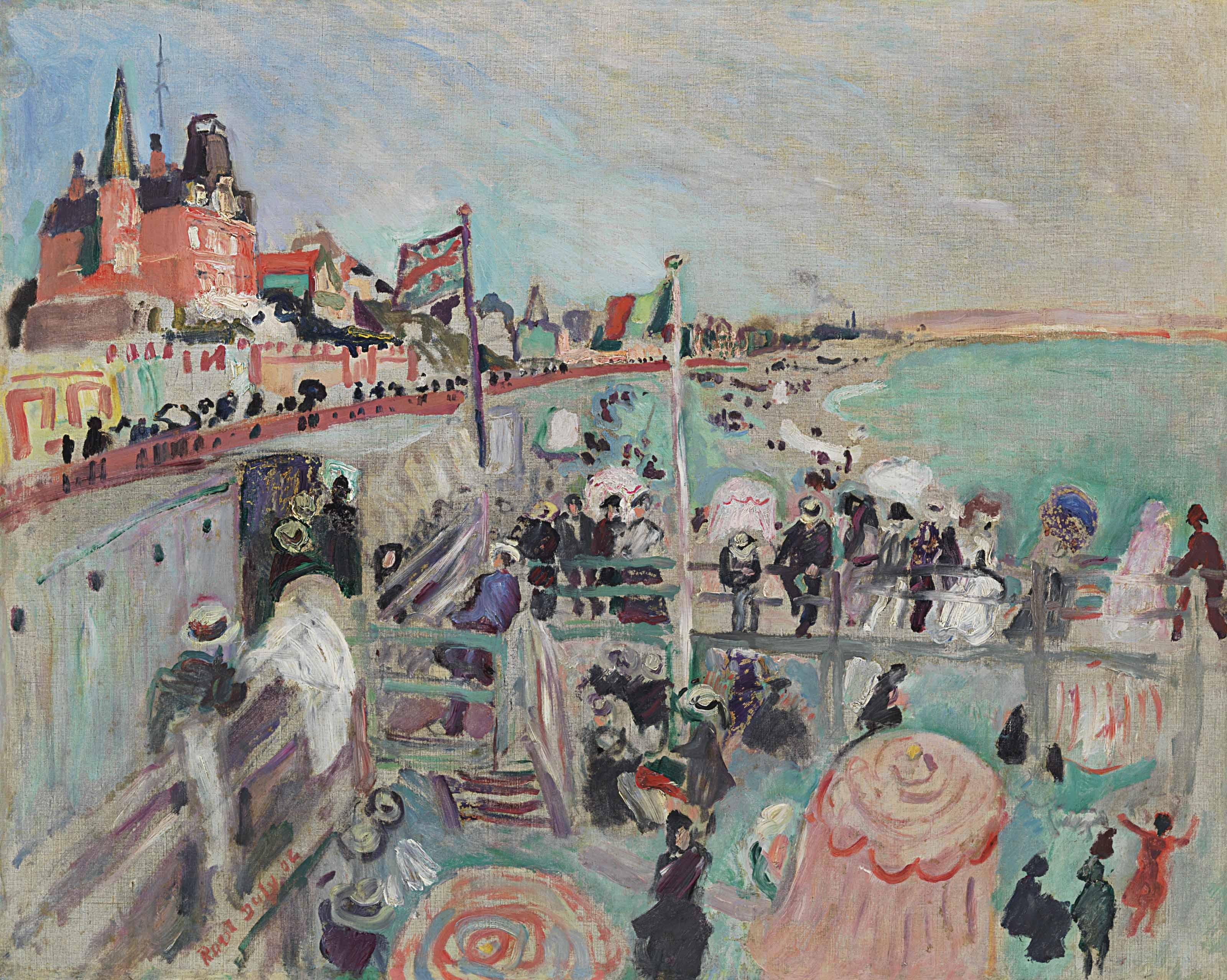 Raoul Dufy - La plage du Havre
