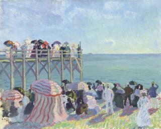 Raoul Dufy - La plage et l’estacade de Trouville