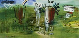 Raoul Dufy - La Statue Et Les Deux Vasques