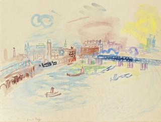 Raoul Dufy - La Tamise, Londres