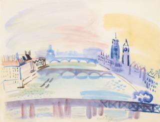 Raoul Dufy - La Tamise, Londres