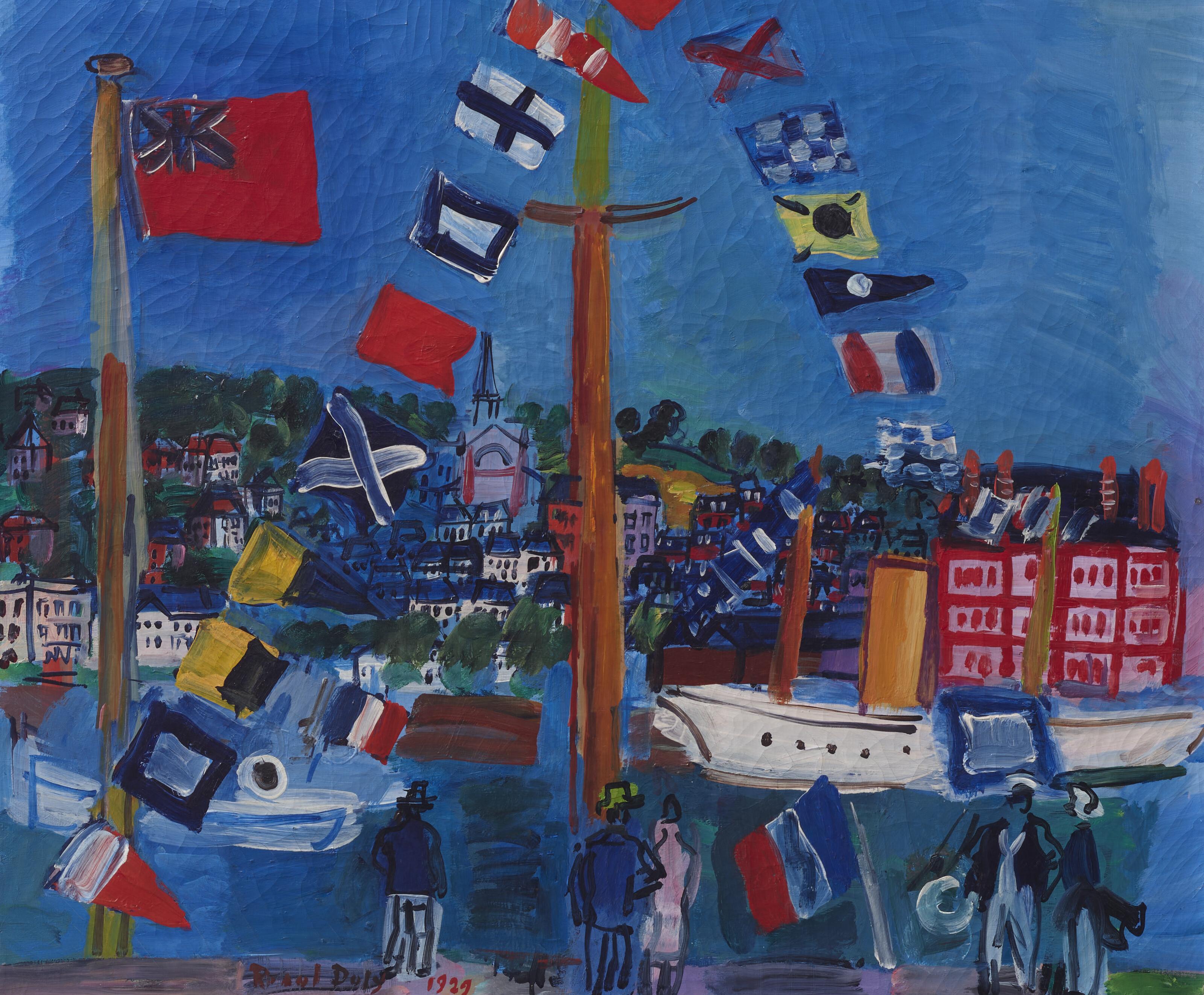 Raoul Dufy - Le bassin à Deauville