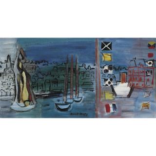 Raoul Dufy - Le Bassin Des Yachts À Deauville