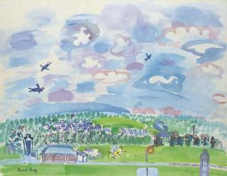 Raoul Dufy - Le Champ de Courses de Deauville, Le Meeting Aérien