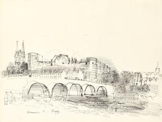 Raoul Dufy - Le château d\'Angers