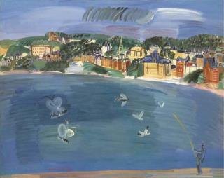 Raoul Dufy - Le Pêcheur Sur La Jetée, Sainte-Adresse