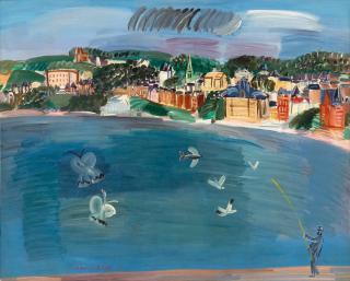 Raoul Dufy - Le pêcheur sur la jetée