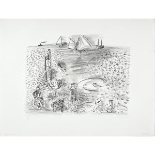 Raoul Dufy - Le plongeoir (The Diving Board), from La mer (The Sea)