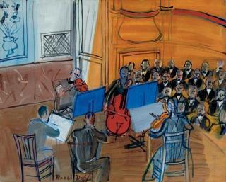 Raoul Dufy - Le Quintette Rouge Et Bleu