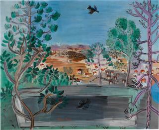 Raoul Dufy - Le réservoir à Golfe-Juan, à l\'oiseau