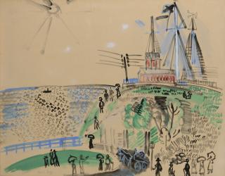 Raoul Dufy - Le Sémaphore Ou L\'Entrée Du Port Du Havre