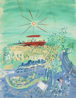 Raoul Dufy - Le train bleu