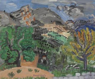 Raoul Dufy - Le village et le Baou de Saint-Jeannet