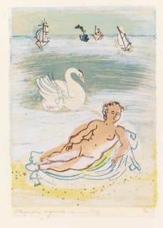 Raoul Dufy - [Leda and the Swan]