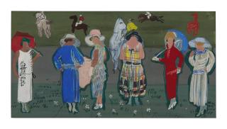 Raoul Dufy - Les Mannequins Aux Courses