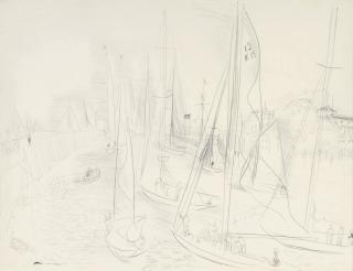 Raoul Dufy - Les yachts à Deauville