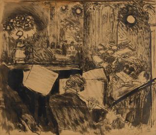 Raoul Dufy - L\'Orchestre du Havre chez Tortoni