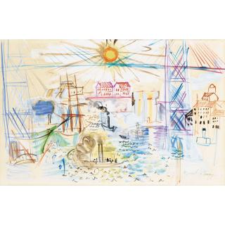 Raoul Dufy - Marseille Et Le Pont Transbordeur
