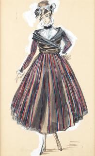 Raoul Dufy - Modèle de robe pour Paul Poiret