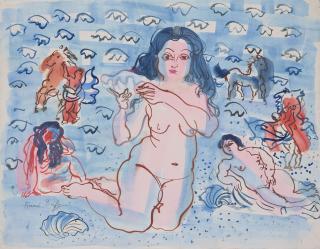 Raoul Dufy - Naïades, coquillages et chevaux