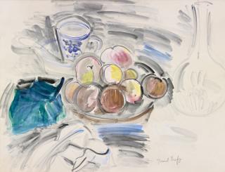 Raoul Dufy - Nature Morte Aux Fruits, Tasse Et Carafe