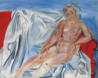 Raoul Dufy - Nu Au Canapé