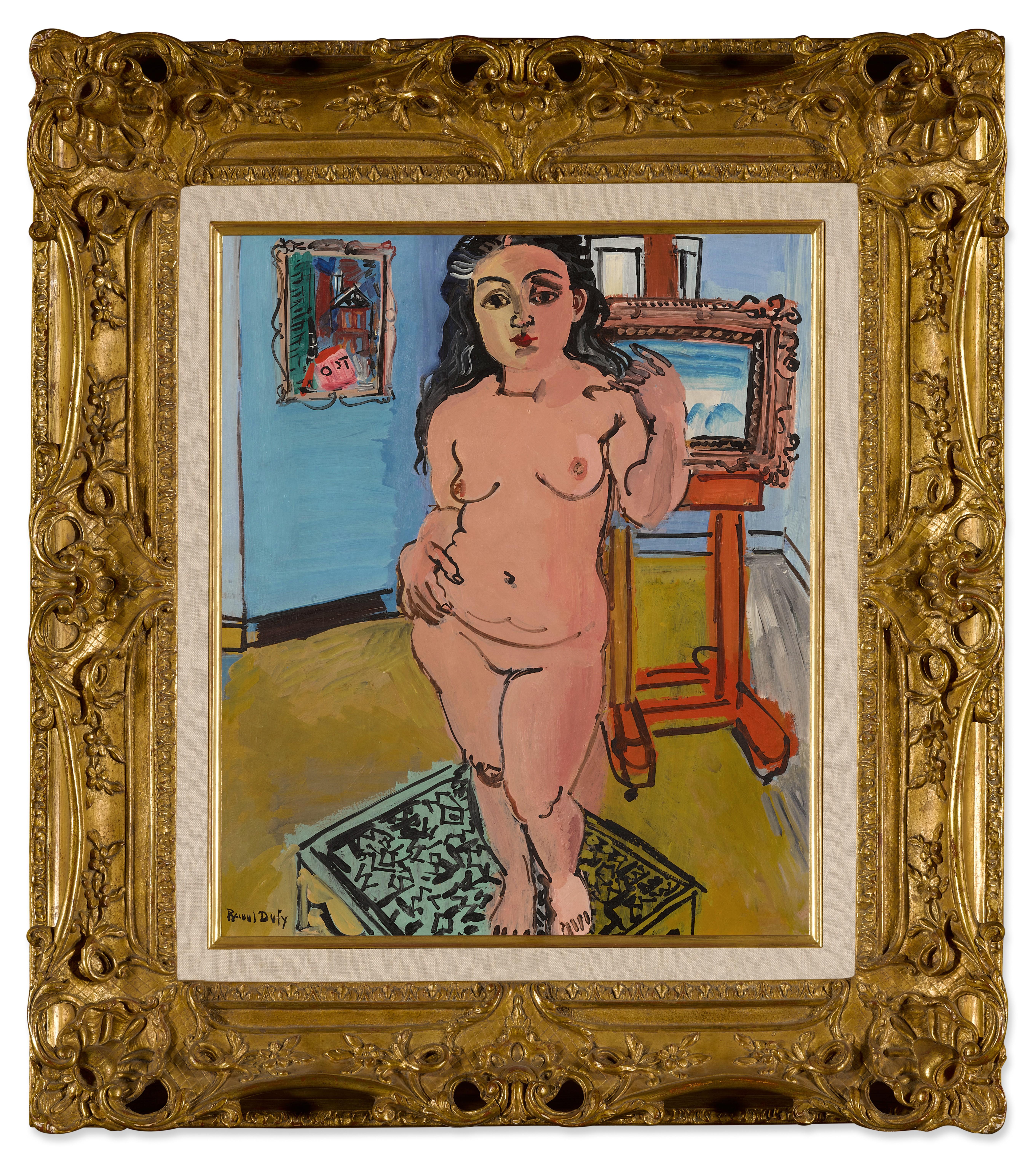 Raoul Dufy - Nu debout au chevalet