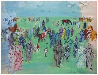 Raoul Dufy - Paddock à Ascot