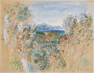 Raoul Dufy - Paysage de Sicile