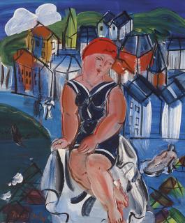 Raoul Dufy - Petite baigneuse à Sainte-Adresse