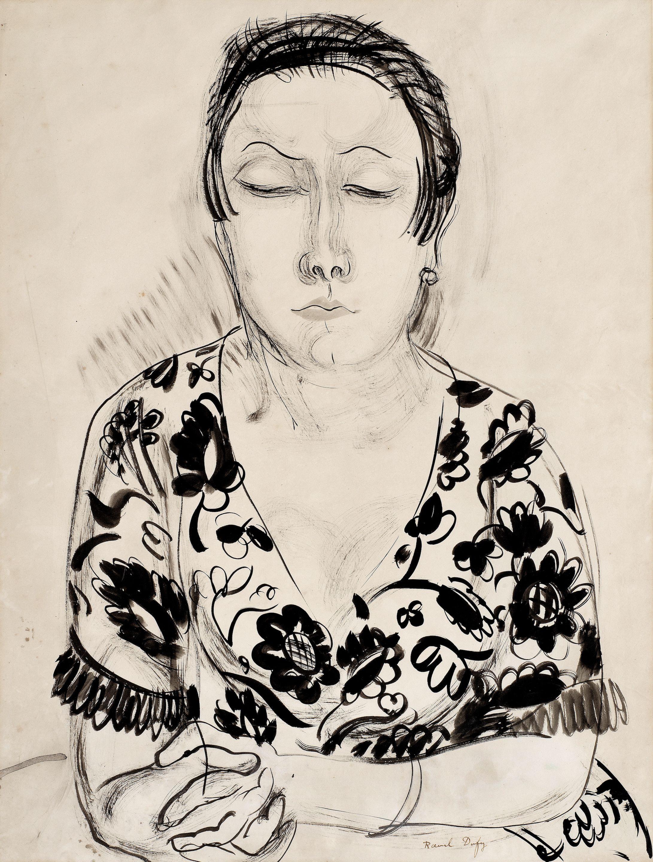 Raoul Dufy - Portrait de Madame Raoul Dufy