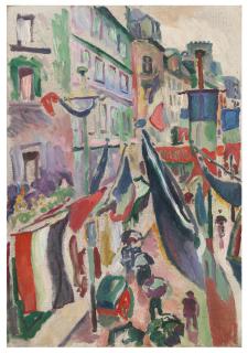 Raoul Dufy - Rue Pavoisée Au Havre
