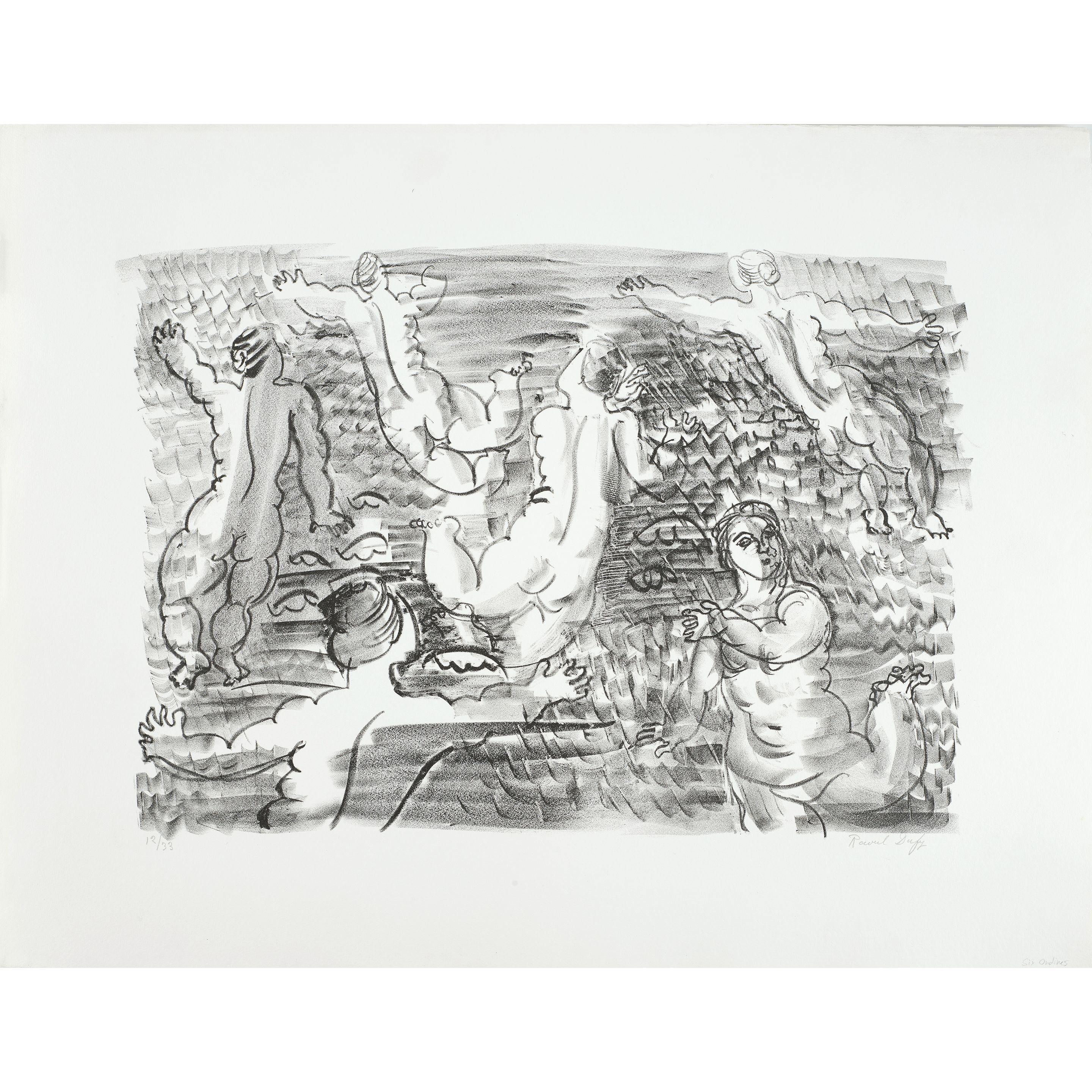 Raoul Dufy - Six ondines (Six Water Nymphs), from La mer (The Sea)