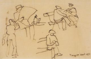Raoul Dufy - Trois dessins (1. Les Cavaliers; 2. Etude pour \'Tartarin de Tarascon\'; 3. Toulon)