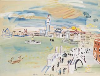 Raoul Dufy - Venise, Le Quai Des Esclavons