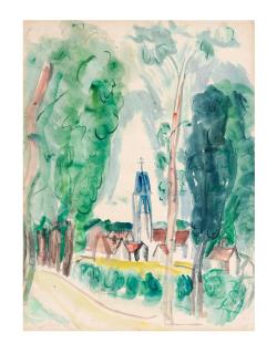 Raoul Dufy - Village dans les arbres