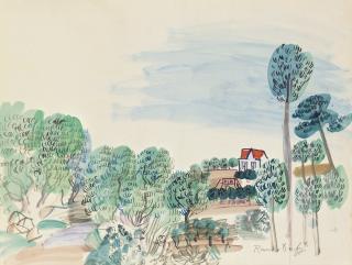 Raoul Dufy - Vue de Provence