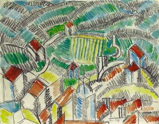 Raoul Dufy - Vue de Vence