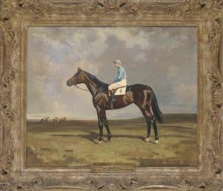 Raoul H. Millais - Bay Meadows, With Jockey Up
