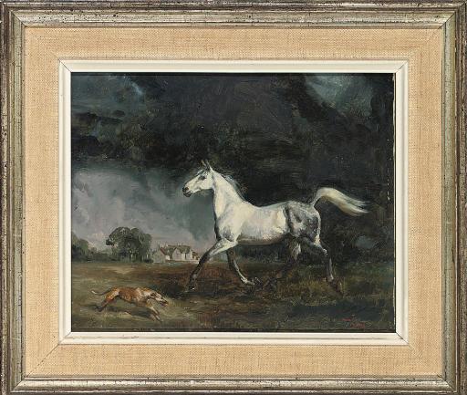 Raoul H. Millais - The grey arab