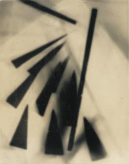 Raoul Hausmann - Sans Titre (Photogramme), 1954Vintage Silver Print On Velox Paper. On The Reverse, Signed, Titled And Dated In Ball Point Pen.