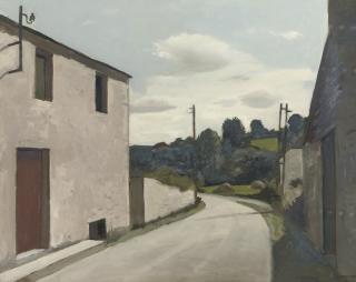 Raoul Hynckes - A village street in the Ardennes, Belgium