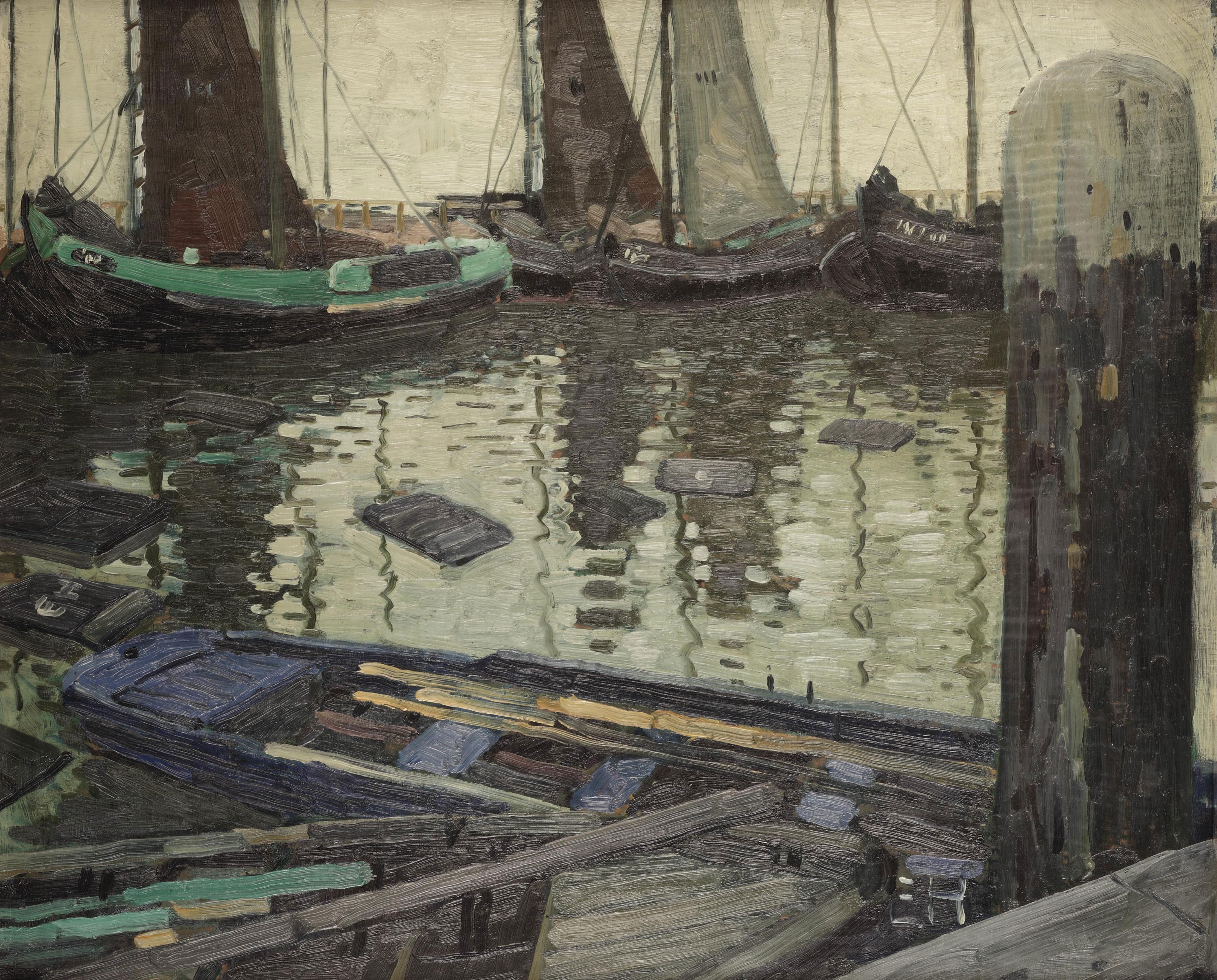 Raoul Hynckes - Enkhuizen in de haven