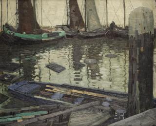 Raoul Hynckes - Enkhuizen in de haven